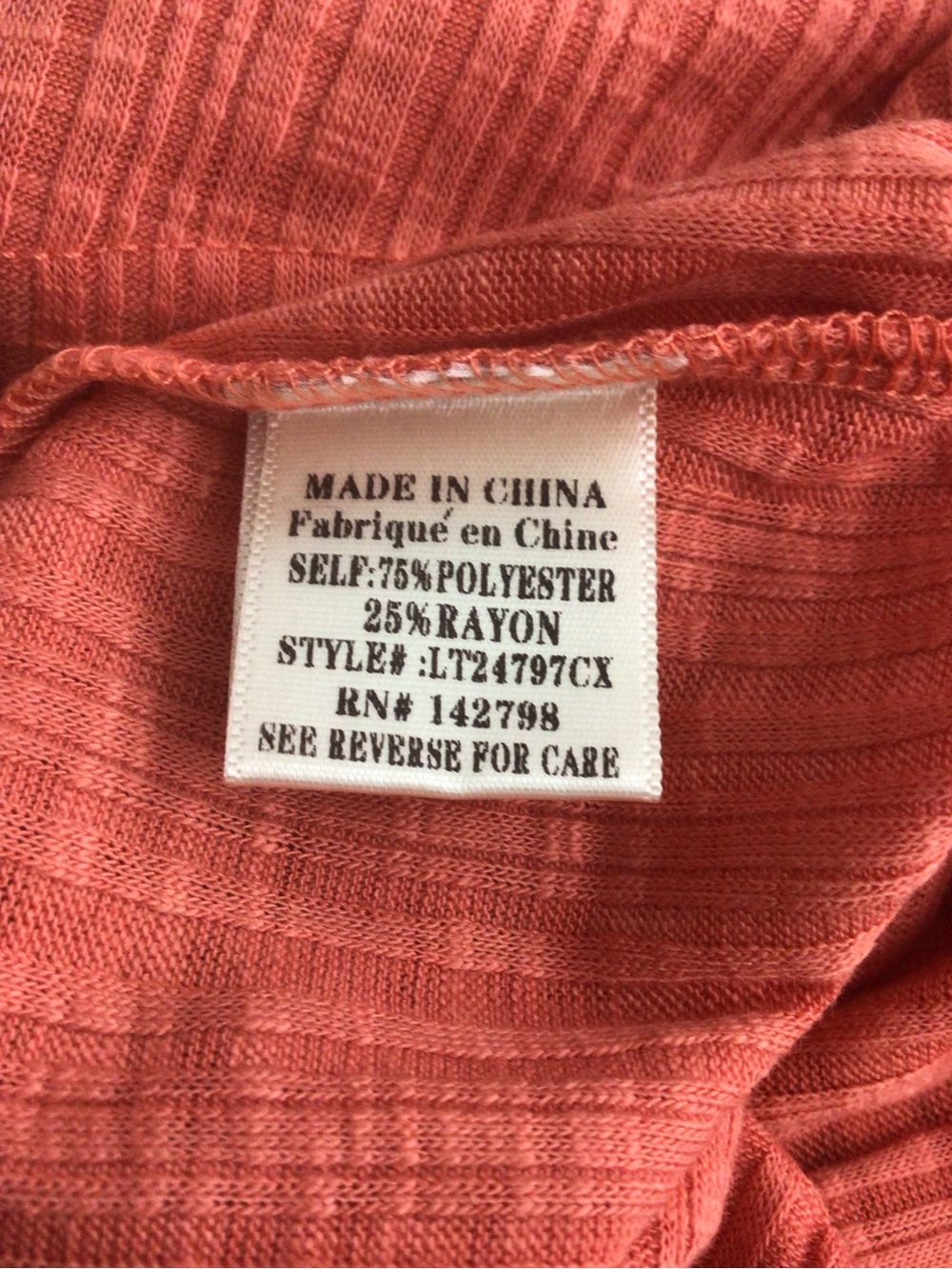 Chic Soul Burnt Orange Button-Down Scoop Neck Button Tie Front Top size 3X - Picture 6 of 7